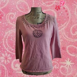 SILK BEADED BOHO Vintage Pointelle Y2K